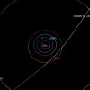 Este diagrama muestra la trayectoria del cometa interestelar 3i/atlas a medida que pasa a través del sistema solar. Hará su enfoque más cercano al sol en octubre.