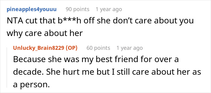 Conversación de Reddit que muestra a un hombre dividido entre su esposa que lo dejó a él y sus sentimientos después de un trágico accidente que involucró a su amante.