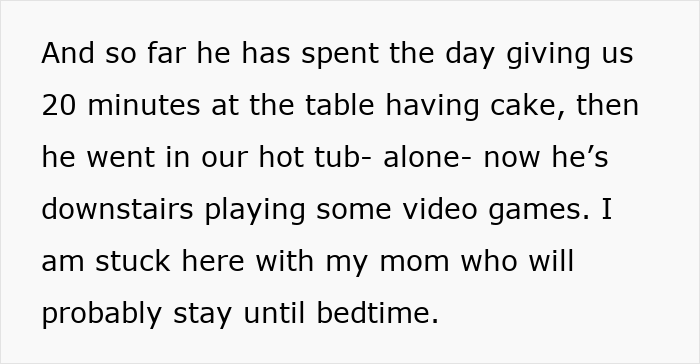 Texto alternativo: texto que describe la sorpresa de cumpleaños de un esposo que causa problemas matrimoniales y conduce a la terapia después de 19 años de matrimonio.