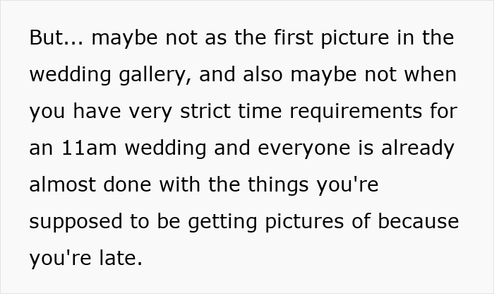 Texto alternativo: la novia critica al caro fotógrafo de bodas que dicen que su perro con GoPro podría capturar mejores fotos de bodas