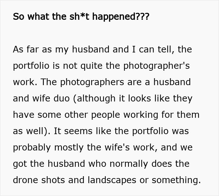 Novia criticando al fotógrafo de bodas de $ 3k, alegando que su perro con GoPro habría capturado mejores fotos.