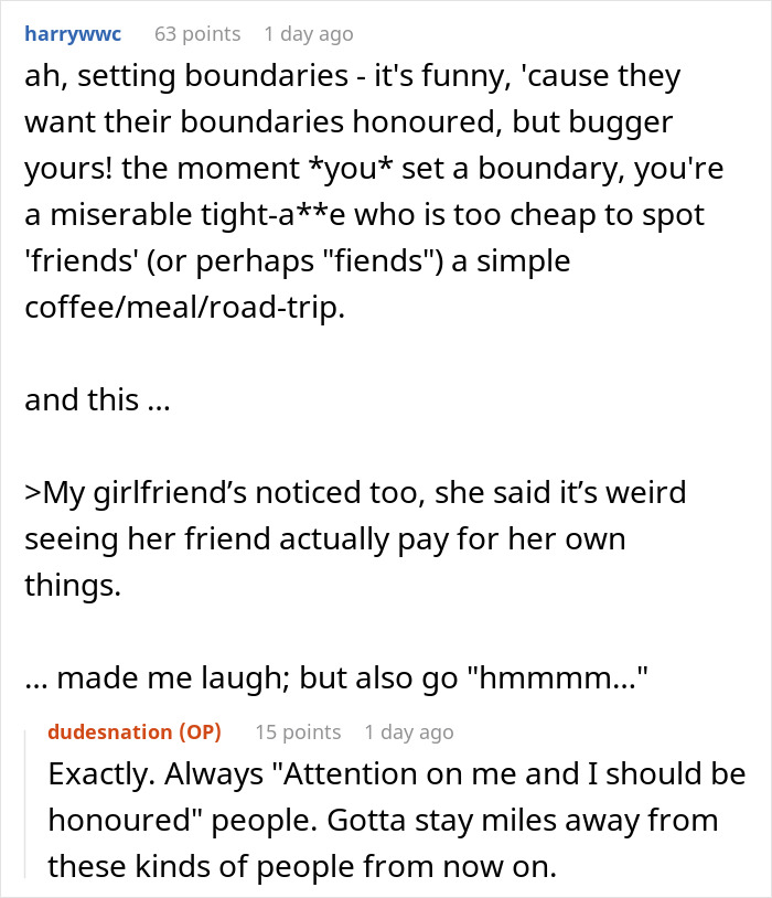 La conversación de Reddit sobre la mujer establece límites como novio de un amigo se niega a ser utilizada como cajero automático, destacando los límites financieros.