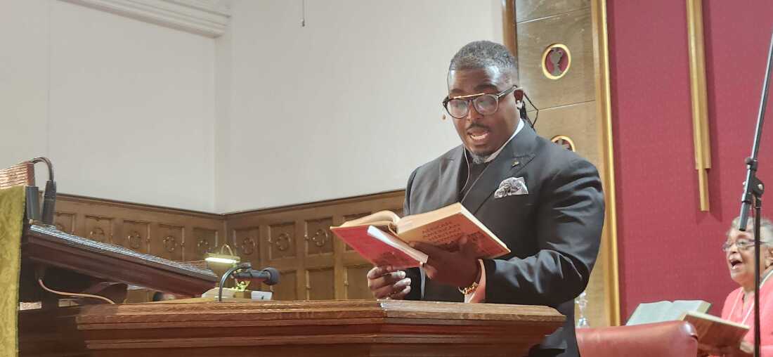 El reverendo Ronald Bell Jr. convirtió a Trump en la represión y la presencia de miembros de la Guardia Nacional en las calles de la capital un enfoque de su sermón el domingo en la Iglesia Metodista Unida de Ashbury, una de las congregaciones predominantemente negras de DC, DC.
