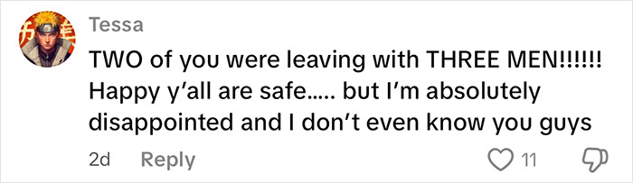 Captura de pantalla de un comentario en las redes sociales que advierte sobre la seguridad después de que una mujer y una amiga se salvaron de ser traficadas de vacaciones.