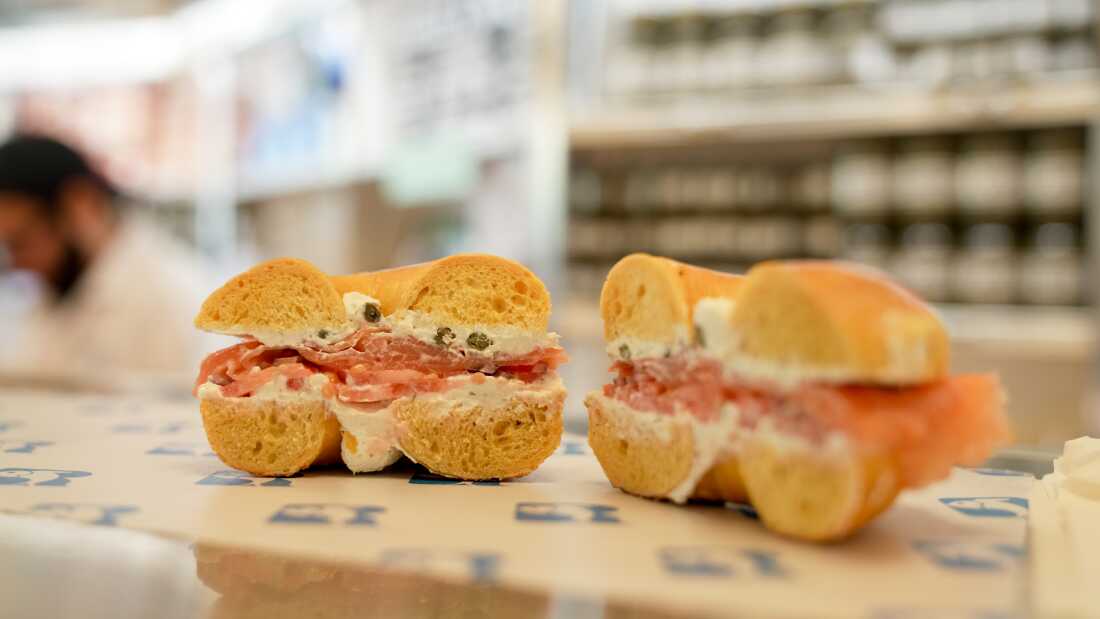 El icónico bagel de lox - un 