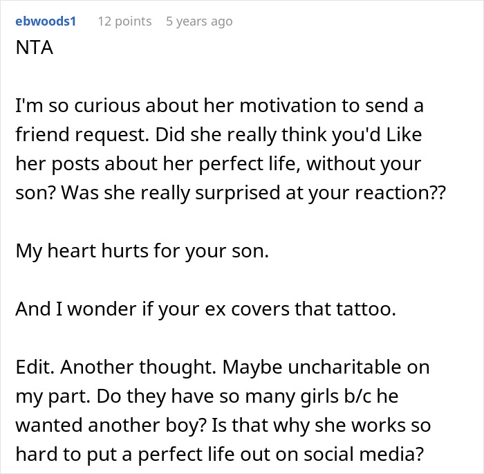 La madre en línea se jacta de la vida perfecta sin el hijo abandonado del marido, provocando una reacción violenta y las críticas de las redes sociales.