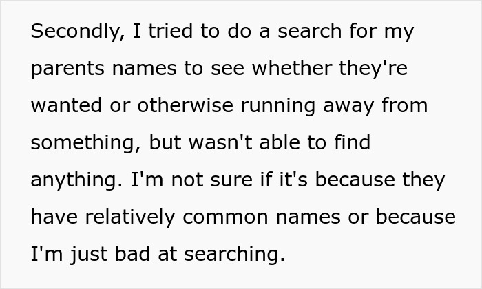 Extracto de texto de una historia sobre la vida de un 17 años sacudida después de que sus padres regresan de un largo viaje mundial.