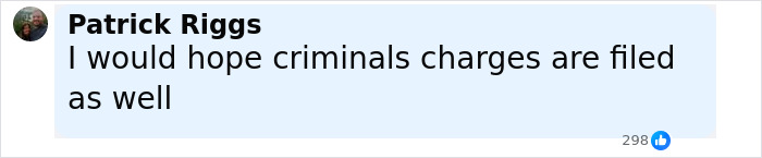 Comentario de Patrick Riggs que expresa la esperanza de que los cargos penales se presenten en el caso de lesiones del jugador de fútbol escolar