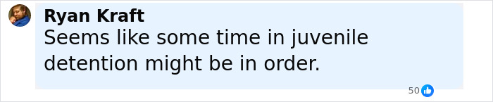 El comentario de Facebook de Ryan Kraft que indica la detención juvenil podría ser apropiado después de que el jugador de fútbol fracturó la columna rival.