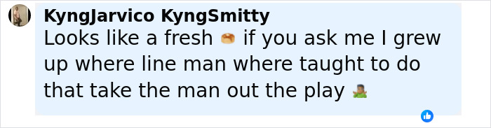 Comente en la publicación de las redes sociales que discuten la acción fuerte y decisiva de la escuela contra el jugador de fútbol que fracturó la columna rival.