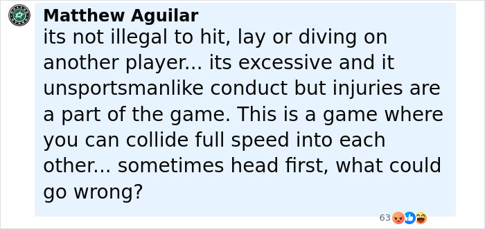 Comente de Matthew Aguilar discutiendo éxitos y lesiones excesivas en el fútbol, ​​destacando los riesgos de colisiones de alta velocidad.