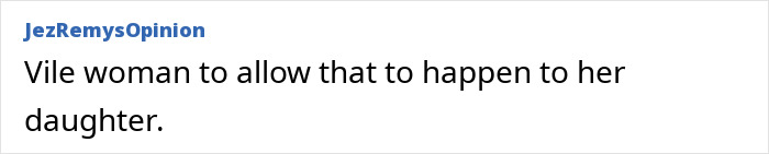 Comentario expresando indignación sobre un médico suspendido después de una cirugía fatal de senos en la hija de 14 años de novia.