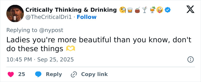 Captura de pantalla de un tweet que advierte contra procedimientos riesgosos, haciendo referencia a un cirujano vinculado a un caso fatal de agrandamiento de senos.