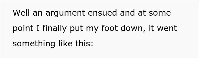 Extracto de texto en una fuente negra simple sobre un fondo blanco que describe un argumento y una decisión firme.