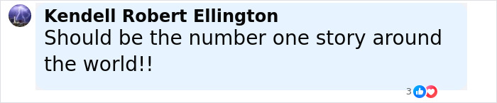 Captura de pantalla de un comentario de Facebook de Kendell Robert Ellington enfatizando la historia sobre detenidos que faltan en Ice Records.