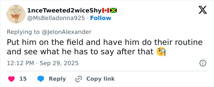 Tweet criticando a los locutores de la banda universitaria Bodyshaming Bodyshaming de talla grande durante el medio tiempo, provocando reacción violenta y la demanda de disculpas.