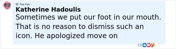 Comente de un usuario de las redes sociales que discute las disculpas relacionadas con el locutor de la banda universitaria Bodyshaming de la controversia de los bailarines de talla grande.