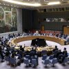 Una opinión general muestra la reunión del Consejo de Seguridad de las Naciones Unidas sobre la situación en Gaza, en la sede de la ONU en Nueva York el 18 de septiembre de 2025.