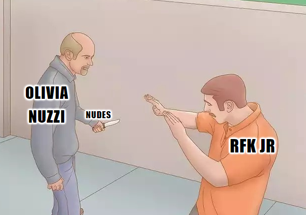 Olivia amenazando a RFK con desnudos