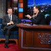 The Late Show con Stephen Colbert y el invitado Jimmy Kimmel durante el show del martes 30 de septiembre de 2025.