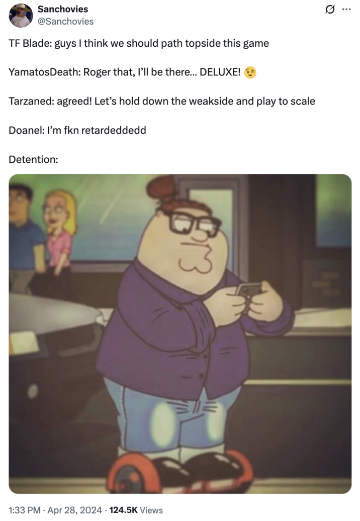 El usuario X @Sanchovies tuiteó: 