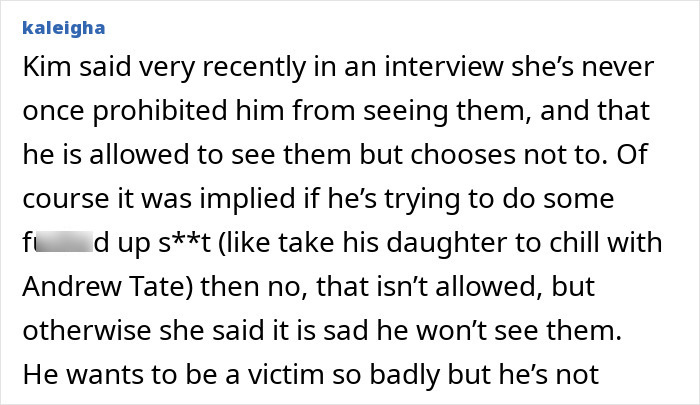 Extracto de texto que analiza la advertencia de Kanye West sobre la vida en línea y las preocupaciones sobre la custodia de su hija North.