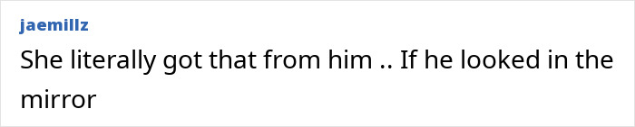 Publicación de texto del usuario jaemillz diciendo que ella literalmente obtuvo eso de él, comentando la advertencia de Kanye West sobre la vida en línea de North.