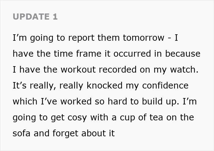 Actualización de texto sobre un trauma infantil que inunda a una mujer con sobrepeso después de que los adolescentes se ríen de ella en el gimnasio y afectan su confianza.
