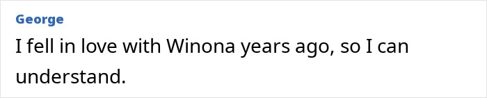 Comentario de George que menciona enamorarse de Winona, relevante para el tema coprotagonista de David Harbour en Stranger Things.