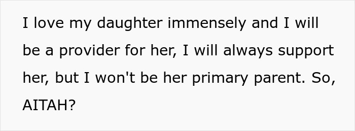 Texto que expresa el amor y apoyo de un padre hacia su hija a pesar de no ser su padre principal después de un embarazo difícil.