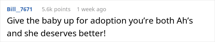Comentario que expresa resentimiento luego de un embarazo difícil, menciona el divorcio y una respuesta inesperada de la esposa.