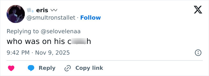 Usuario de Twitter comenta sobre la preocupación por Justin Bieber luego de que los fanáticos notaron algo en su pene, con una imagen de perfil oscura.