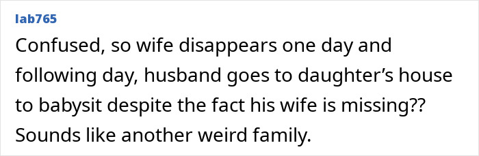 Comentario que expresa confusión sobre una mujer desaparecida cuyo cuerpo fue descubierto en un garaje siete años después.