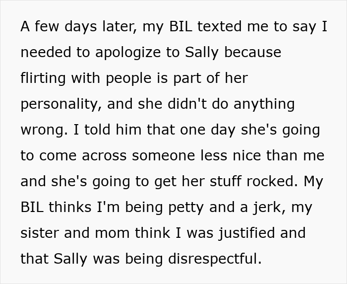 Texto sobre una mujer poliamorosa que coquetea con un chico conquistado y causa conflicto cuando su novia la confronta.