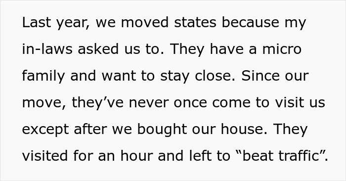 Extracto de texto de una publicación sobre una mujer que excluye deliberadamente a su DIL enfermo durante unas vacaciones familiares y el conflicto que surge después de que ella responde.