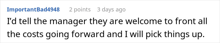 Comente sobre decirle al gerente que cubra los costos, relacionado con compañeros de trabajo que ocultan al organizador del cumpleaños en Venmo.