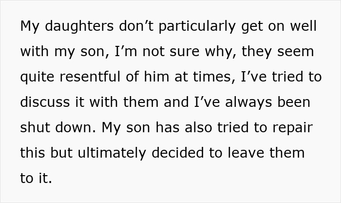 Extracto de texto sobre conflictos familiares, que expresa frustración y arrepentimiento en el manejo de las relaciones entre niños.