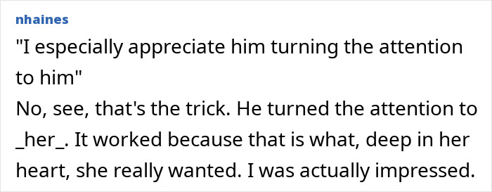 Captura de pantalla de una publicación en el foro que analiza el aprecio y la atención, relacionada con la cena de Acción de Gracias de mil expectativa después de un turno de 12 horas.