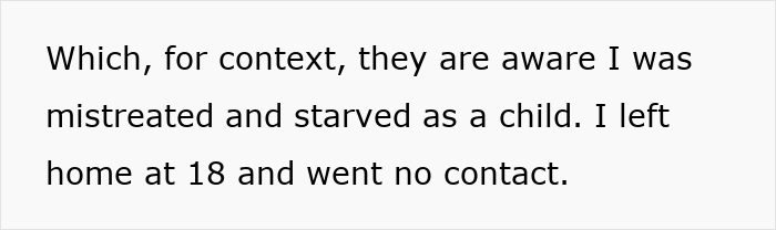Extracto de texto de una historia de conflicto familiar sobre una mujer que excluye deliberadamente de unas vacaciones a su nuera enferma.