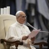 El Papa León XIV asiste a una reunión con peregrinos jubilares de la región italiana de Umbría en la Basílica de San Pedro en el Vaticano, el sábado 13 de septiembre.
