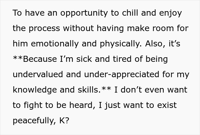 Texto que muestra a una mujer expresando frustración por sentirse infravalorada y dispuesta a dejar a su novio por cuestiones de castración.