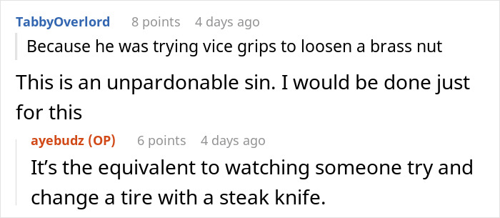 Comentario de texto que habla de la frustración porque un novio se siente castrado cuando una mujer arregla las cosas, lo que refleja tensión en la relación.