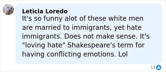 Comentario de Leticia Loredo abordando las contradicciones relacionadas con las esposas inmigrantes y los inmigrantes en medio de la discusión del caso de los agentes de ICE.