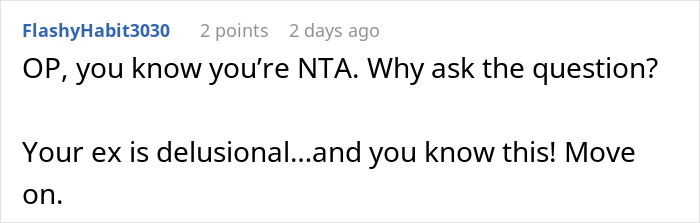Comente en un foro sobre una mujer desempleada que engaña a su novio con un hombre desempleado y le pide a su ex que financie su vida.