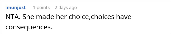 Captura de pantalla de un comentario en línea sobre una mujer desempleada que engaña a su novio con un hombre desempleado.