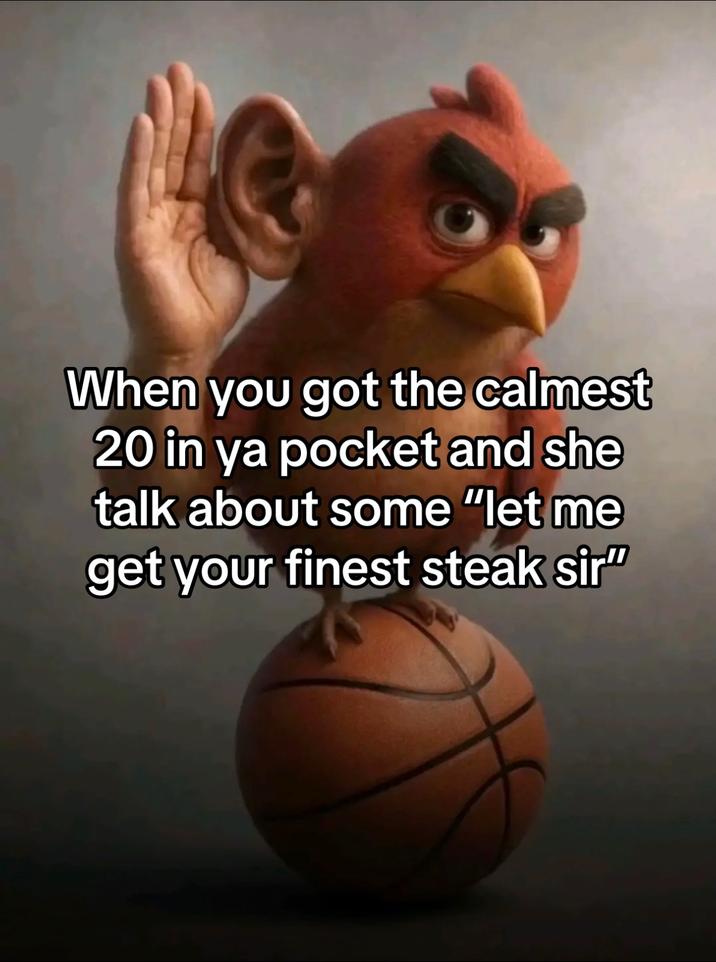 Cuando tienes los 20 más tranquilos en tu bolsillo y ella habla de algunos 