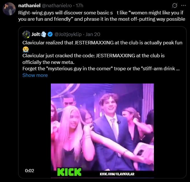 nathaniel @nathanielro - 17h Los chicos de derecha descubrirán algunas cosas básicas como 