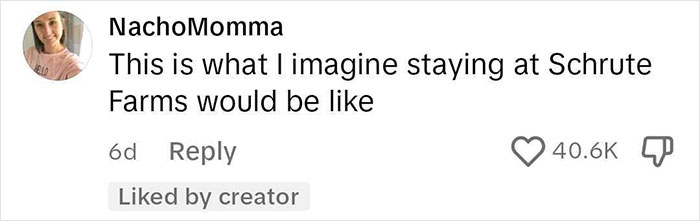 Comentario de un usuario en una publicación en las redes sociales sobre una mujer que se volvió viral por compartir notas con las reglas de Airbnb que cubren el espacio.