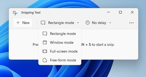 diferentes opciones para realizar capturas de pantalla