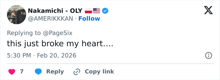 Captura de pantalla de un tweet sincero que reacciona cuando Eric Dane grabó las últimas y desgarradoras palabras para sus hijas adolescentes antes de fallecer.